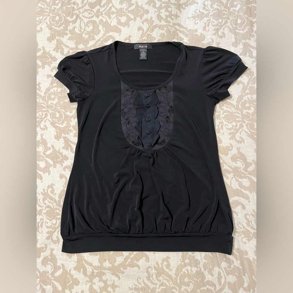 Style & Co. Short Sleeve Blouse